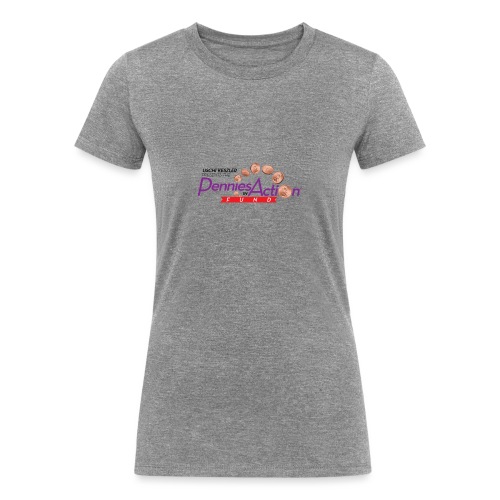 Pennies In Action Logo - Women's Tri-Blend Organic T-Shirt