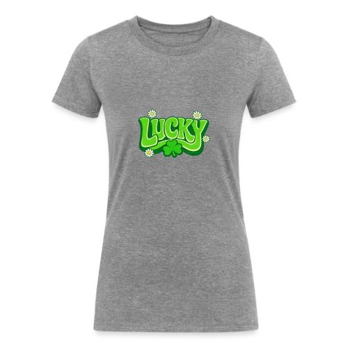 Lucky 70s Retro T-Shirt - Women's Tri-Blend Organic T-Shirt