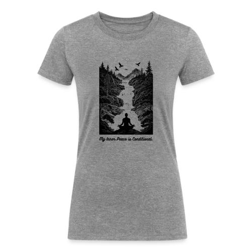 Conditional Inner Peace T-Shirt | Minimalist Zen - Women's Tri-Blend Organic T-Shirt