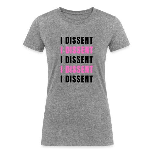 I Dissent (Black) - Women's Tri-Blend Organic T-Shirt