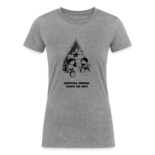 Christmas Morning T-Shirt | Minimalist Kids Gifts - Women's Tri-Blend Organic T-Shirt