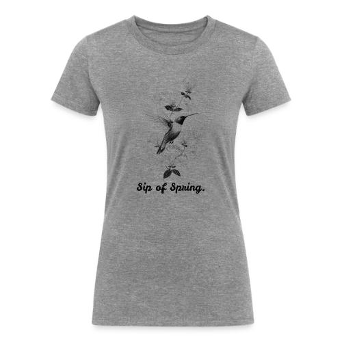 Hummingbird T-Shirt, Honeysuckle Vine - Women's Tri-Blend Organic T-Shirt