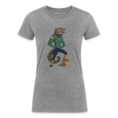 Raccoon Ranger in Neon Armor - Women's Tri-Blend Organic T-Shirt