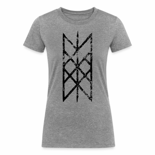 Net of Wyrd grid Skulds web Bindrune symbol - Women's Tri-Blend Organic T-Shirt