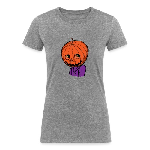 Pumpkin Head Halloween - Women's Tri-Blend Organic T-Shirt