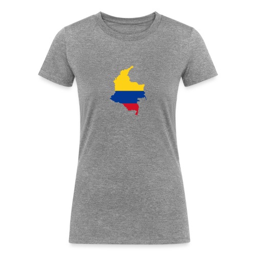 colombia mapa - Women's Tri-Blend Organic T-Shirt