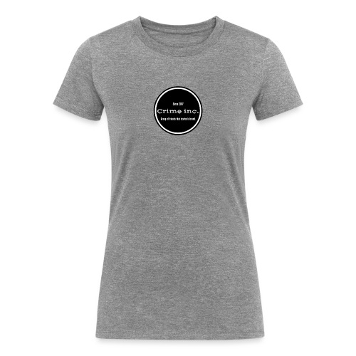 Crime Inc Small Design - Women's Tri-Blend Organic T-Shirt