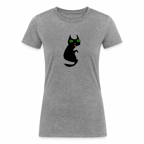 black cat - Women's Tri-Blend Organic T-Shirt