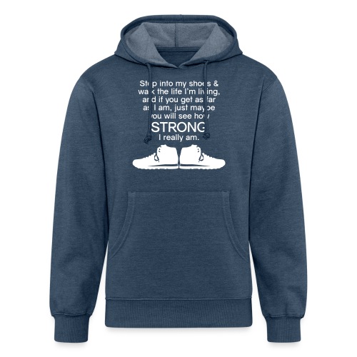 Step into My Shoes (tennis shoes) - Unisex Organic Hoodie
