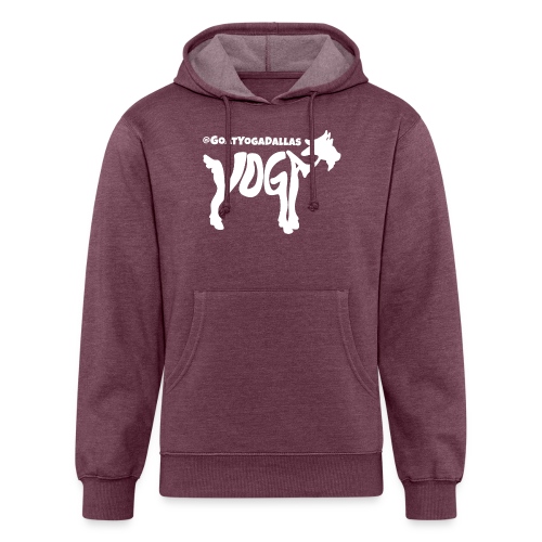 Goat Yoga Dallas White Logo - Unisex Organic Hoodie