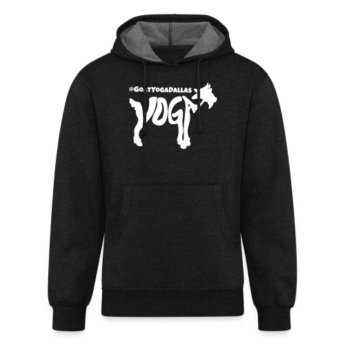 Goat Yoga Dallas White Logo - Unisex Organic Hoodie