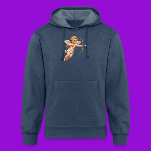 Cupid with twohearts set - Unisex Organic Hoodie