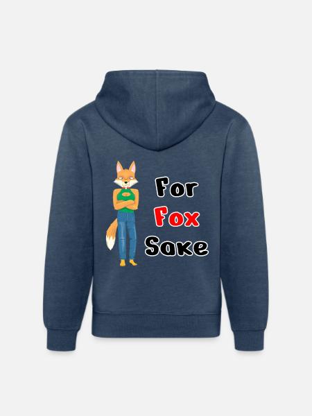 For Fox Sake - Unisex Organic Hoodie - heather navy