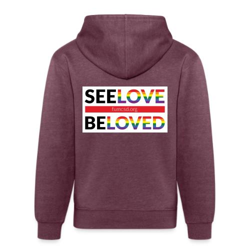 FUMCSD See Love, Be Loved: white design background - Unisex Organic Hoodie
