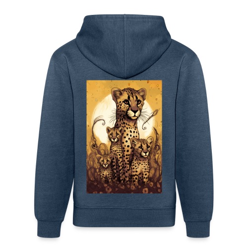 Cheetah Family #1 - Unisex Organic Hoodie