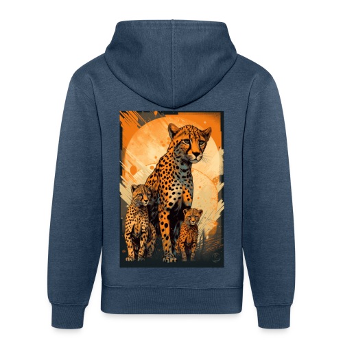 Cheetah Family #5 - Unisex Organic Hoodie