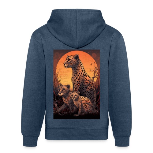 Cheetah Family #7 - Unisex Organic Hoodie