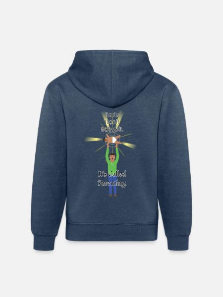 Dads Don't Babysit - Unisex Organic Hoodie - heather navy
