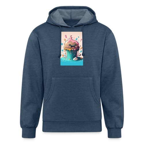 Cake Caricature - January 1st Dessert Psychedelics - Unisex Organic Hoodie