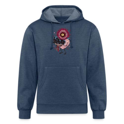 Gothic Valentine Eldritch Bloom – Dark Rom - Unisex Organic Hoodie