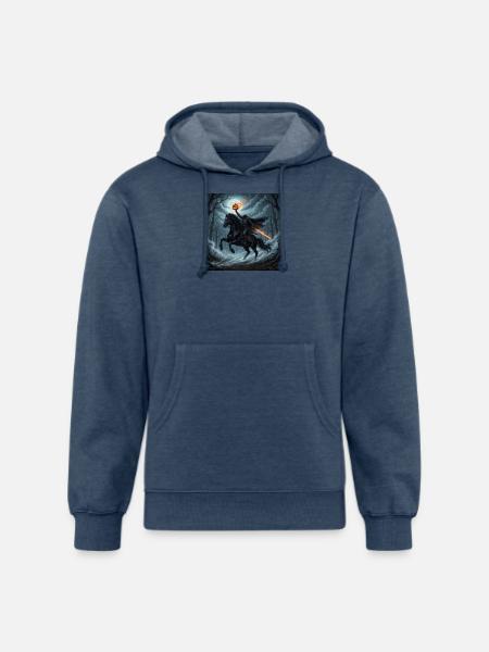 Headless Horseman - Unisex Organic Hoodie - heather navy
