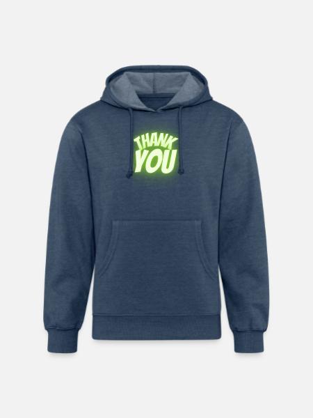 Thank you - Unisex Organic Hoodie - heather navy