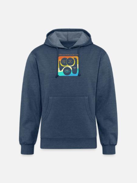 Internet Humor Money Meme - Unisex Organic Hoodie - heather navy