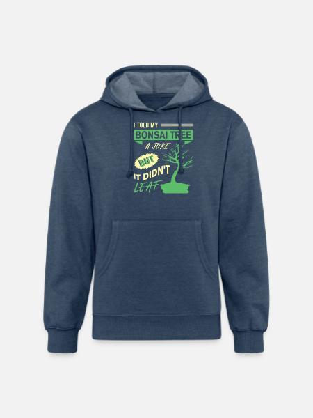 Bonsai Tree - Unisex Organic Hoodie - heather navy