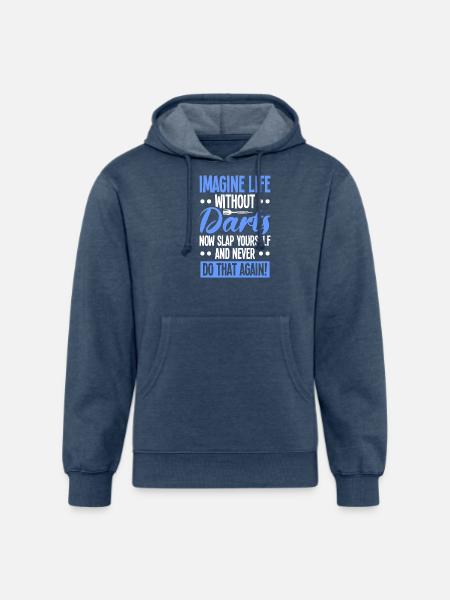 Darts Dart Player - Unisex Organic Hoodie - heather navy