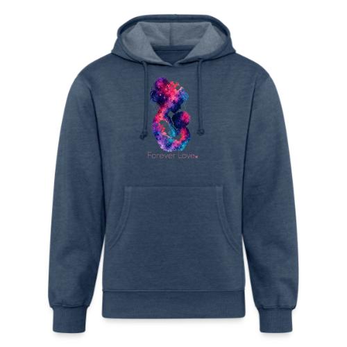 Forever Love-Vibrant Watercolor Mother-Child - Unisex Organic Hoodie