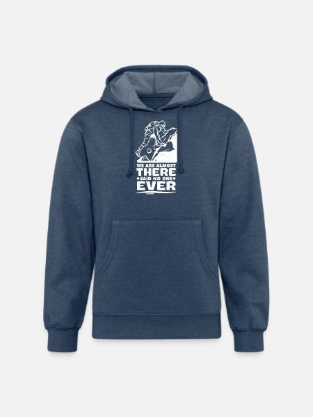 Climb - Unisex Organic Hoodie - heather navy
