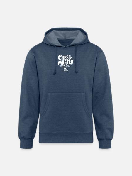 Chess Master Knight - Unisex Organic Hoodie - heather navy