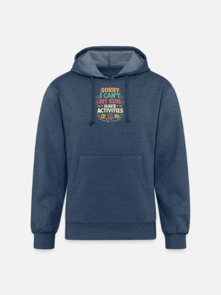 Mom Funny T-shirt Gift - Unisex Organic Hoodie - heather navy