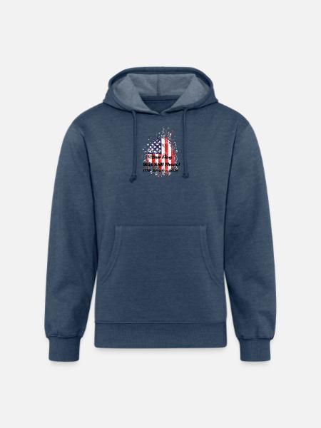 Our Flag Was Still There! - Unisex Organic Hoodie - heather navy