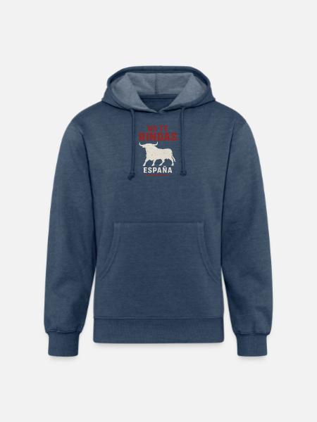 No Te Rindas Espana Bull - Unisex Organic Hoodie - heather navy