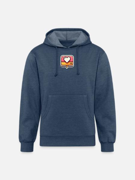 Bubble - Unisex Organic Hoodie - heather navy