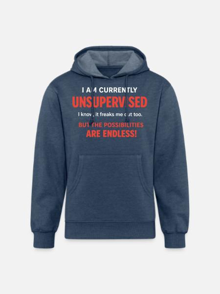Endless Possibilities Unsupervised - Unisex Organic Hoodie - heather navy