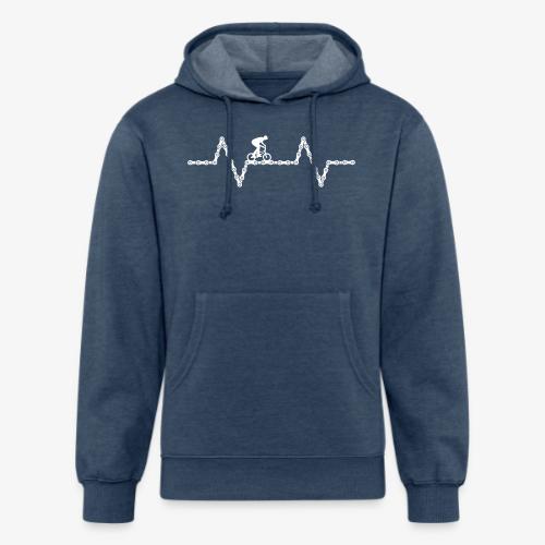 bmx bike heartbeat - Unisex Organic Hoodie