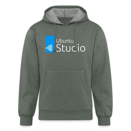 Ubuntu Studio 2022 - Stacked White - Unisex Organic Hoodie