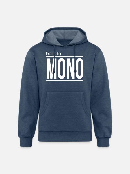 Back To Mono - Unisex Organic Hoodie - heather navy