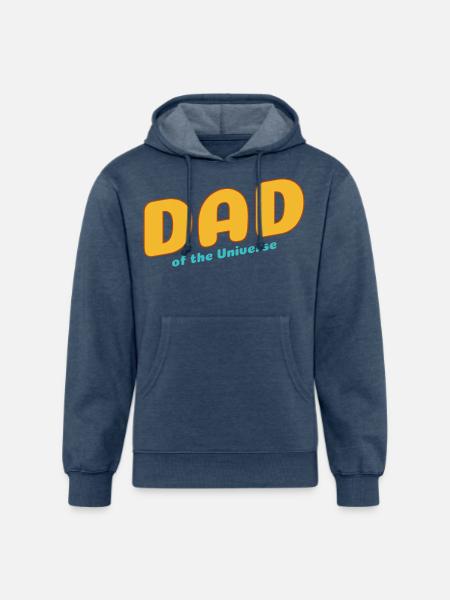 Dad of the Universe - Unisex Organic Hoodie - heather navy