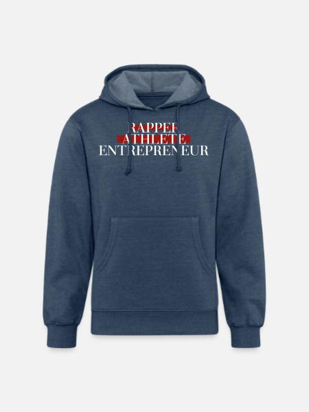 Rapper athlete entrepreneur - Unisex Organic Hoodie - heather navy