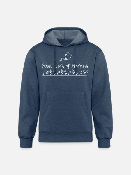 Plant Seeds Of Kindness - Unisex Organic Hoodie - heather navy