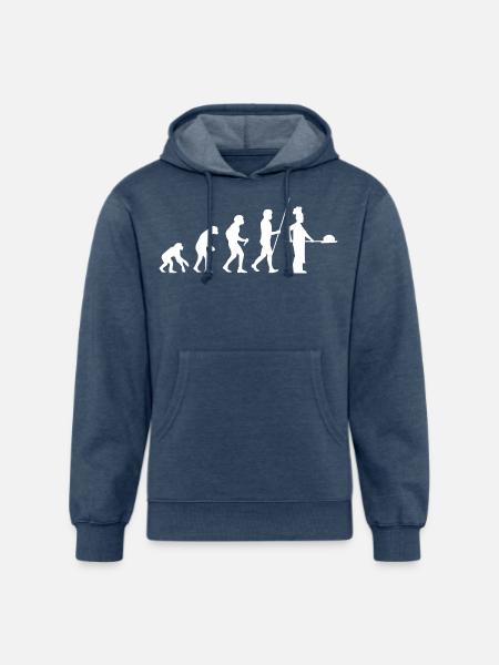 Baker Evolution - Unisex Organic Hoodie - heather navy