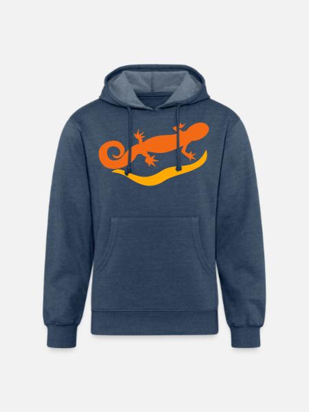 salamander - Unisex Organic Hoodie - heather navy