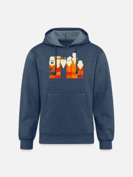 Inconceivably Minimal - Unisex Organic Hoodie - heather navy