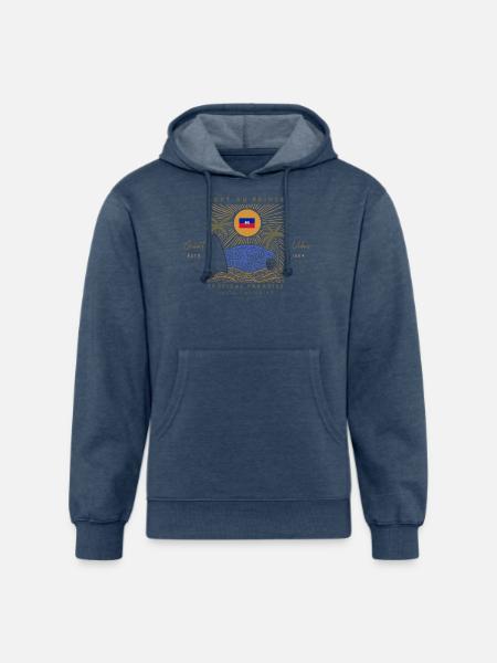 Port-au-Prince, Haiti - Unisex Organic Hoodie - heather navy