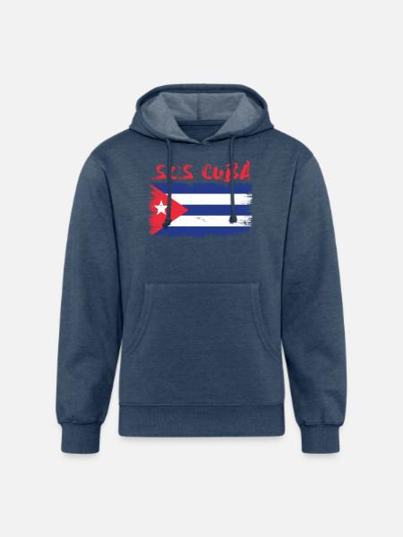 Sos Cuba Soscuba - Unisex Organic Hoodie - heather navy
