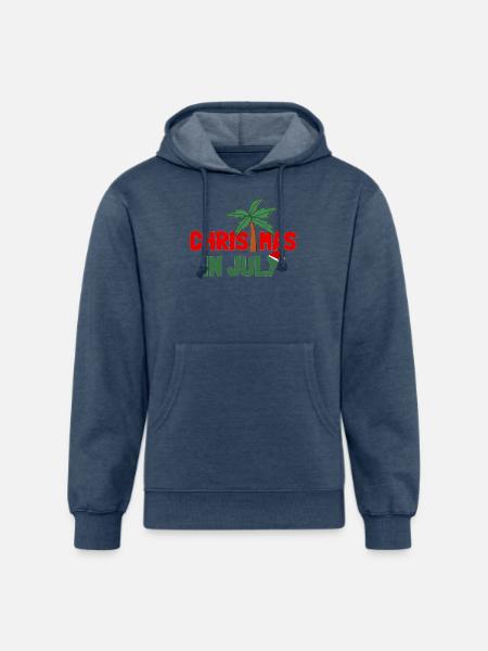 CHRISTMAS IN JULY - Unisex Organic Hoodie - heather navy