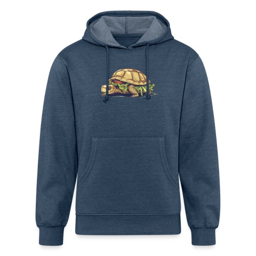 Turtle Sandwich Sticker n' Tee Version - Unisex Organic Hoodie